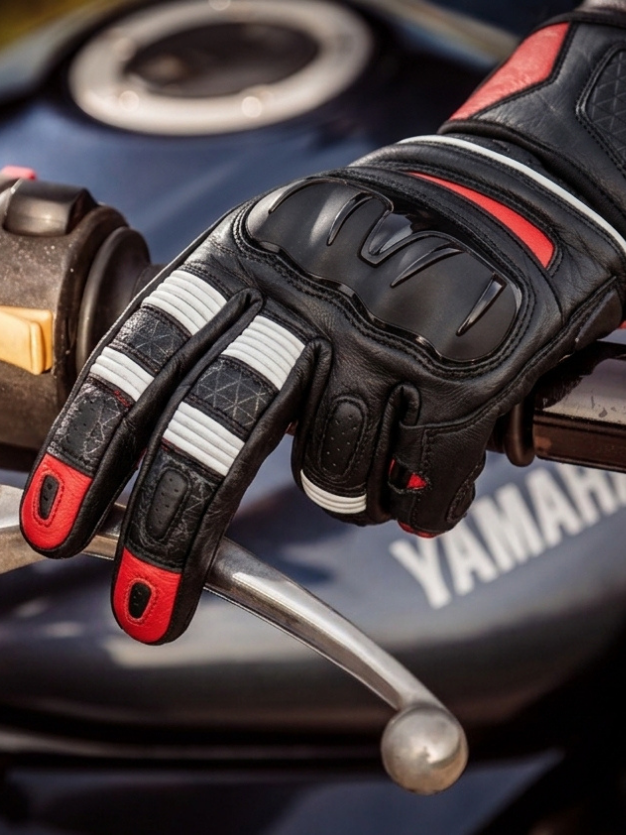 leather motorbike gloves