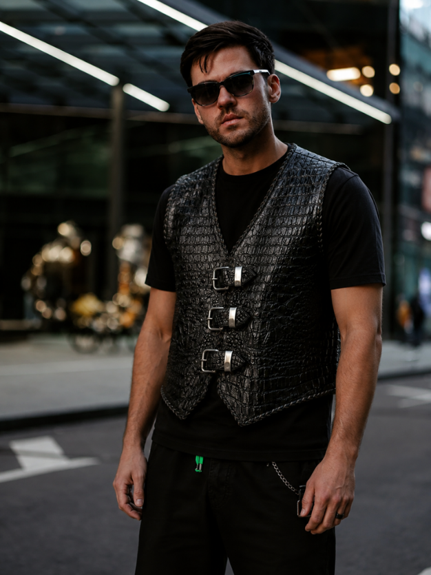 leather vest